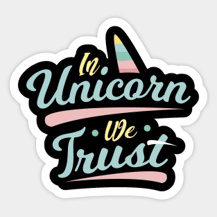 Unicorn Trust Sticker